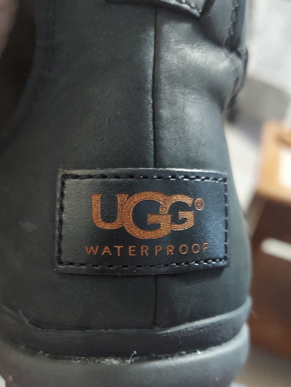 UGG Simmens Women's Boots Size 9.5 Black - Picture 7 of 9